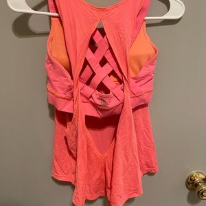 Lululemon two piece crop top workout shirt